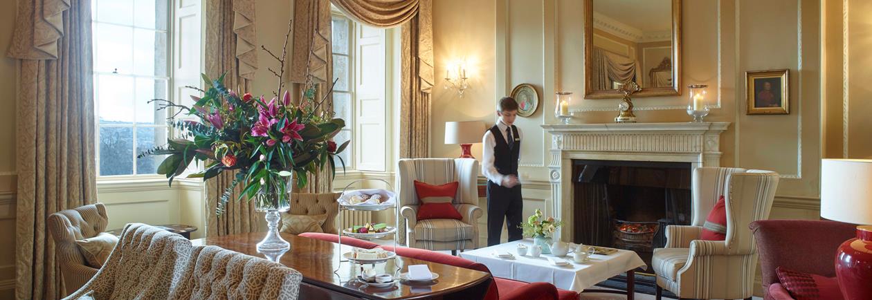 Afternoon Tea being served in The Drawing Room.