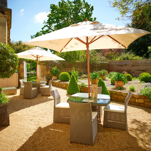 The stunning Spa Garden in Bath, perfect for enjoying the sunshine.