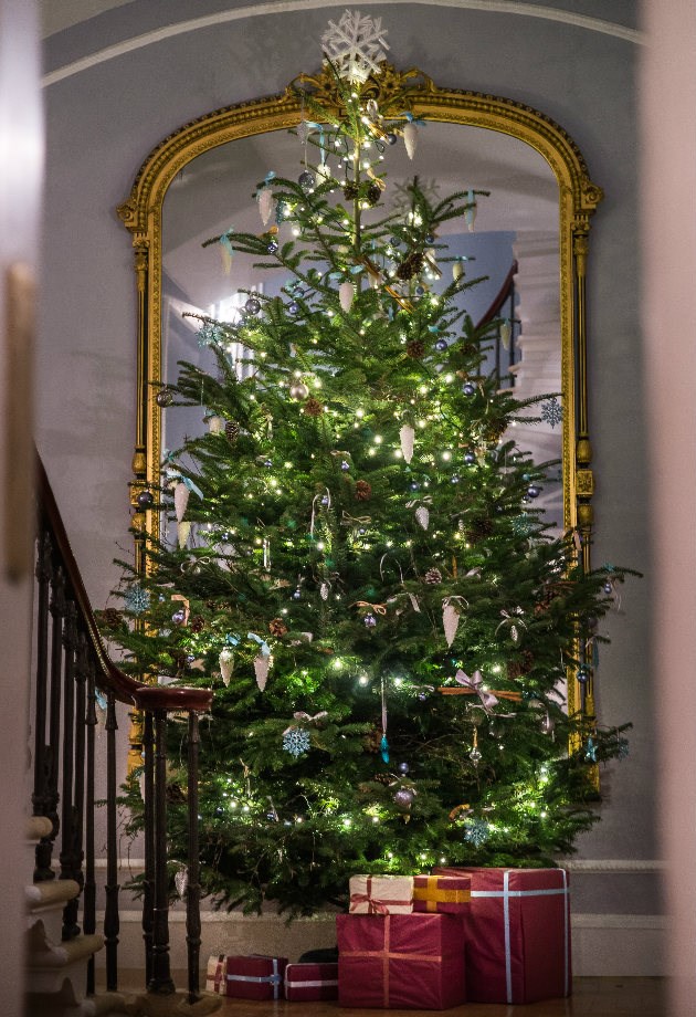 The Christmas tree at The Royal Crescent Hotel & Spa in Bath.