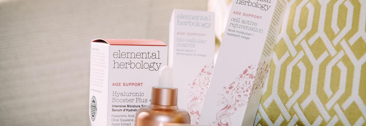 Elemental Herbology age support range - available at The Royal Crescent Hotel & Spa.