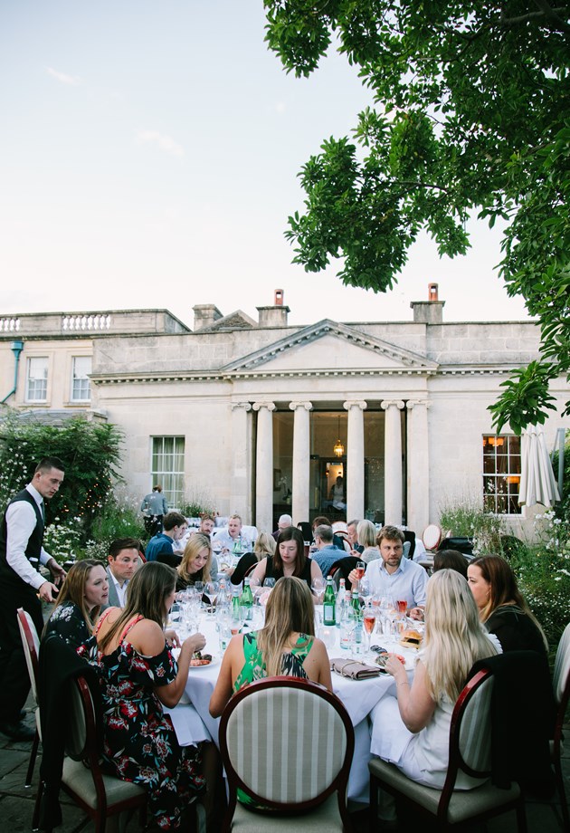 The Wedding garden at The Royal Crescent Hotel & Spa is perfect for an outdoor wedding reception in Bath.